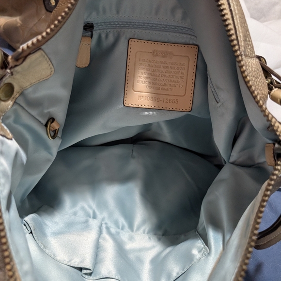 Vintage Coach Legacy LineMetallic Gold Tote - Picture 1 of 7